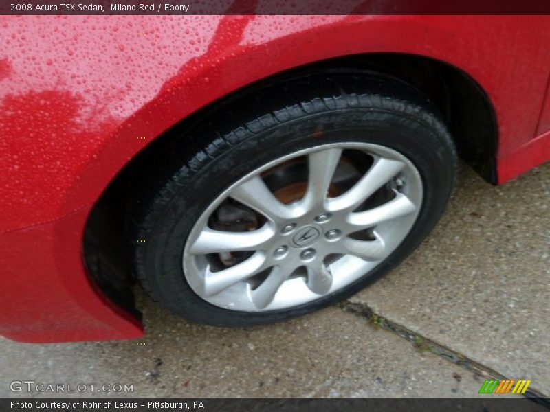 Milano Red / Ebony 2008 Acura TSX Sedan