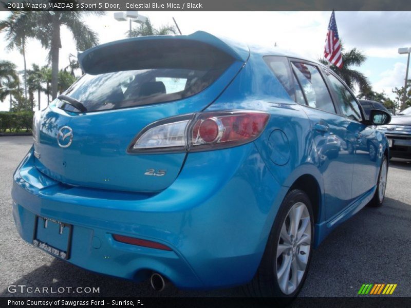 Celestial Blue Mica / Black 2011 Mazda MAZDA3 s Sport 5 Door