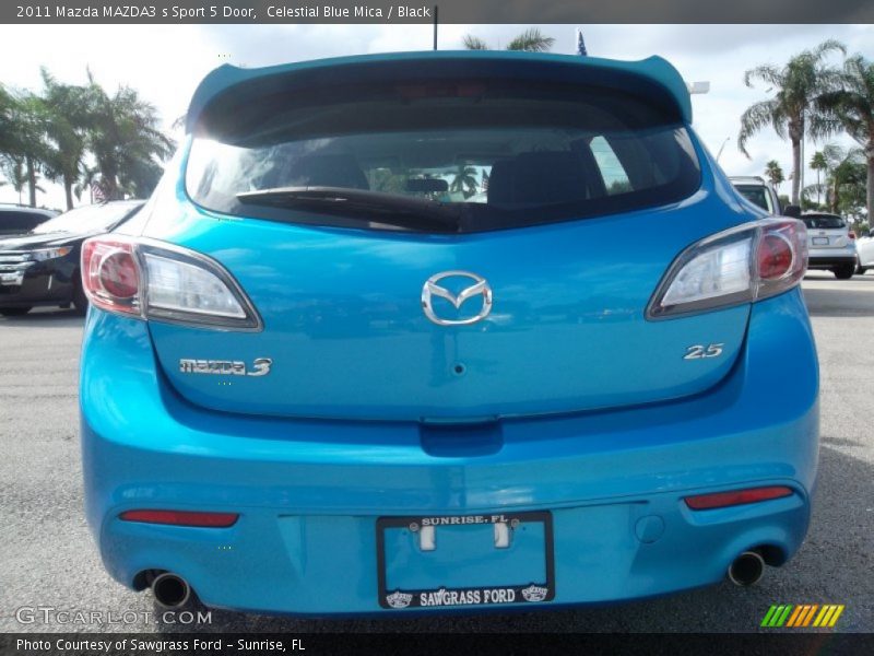 Celestial Blue Mica / Black 2011 Mazda MAZDA3 s Sport 5 Door