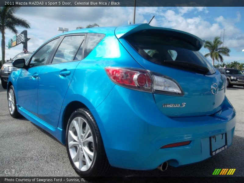 Celestial Blue Mica / Black 2011 Mazda MAZDA3 s Sport 5 Door