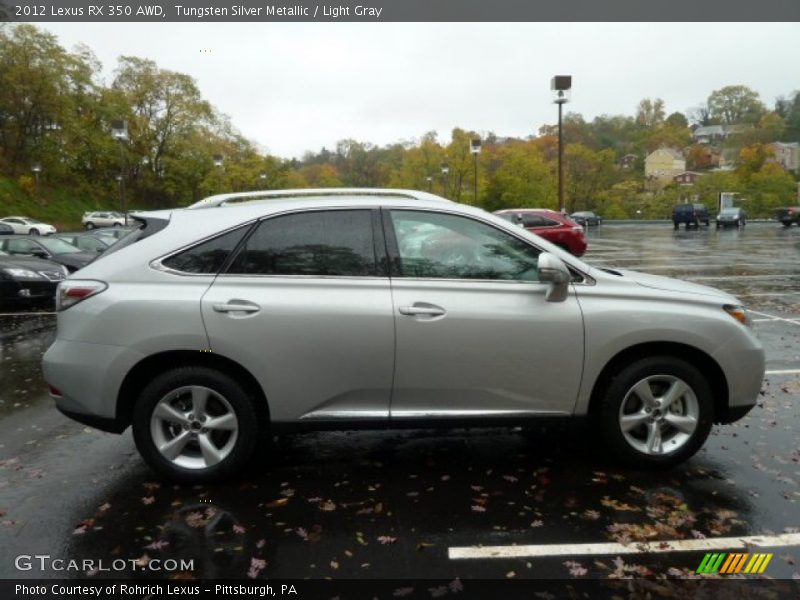 Tungsten Silver Metallic / Light Gray 2012 Lexus RX 350 AWD