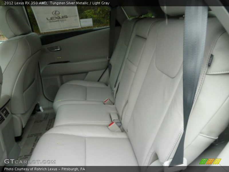 Tungsten Silver Metallic / Light Gray 2012 Lexus RX 350 AWD