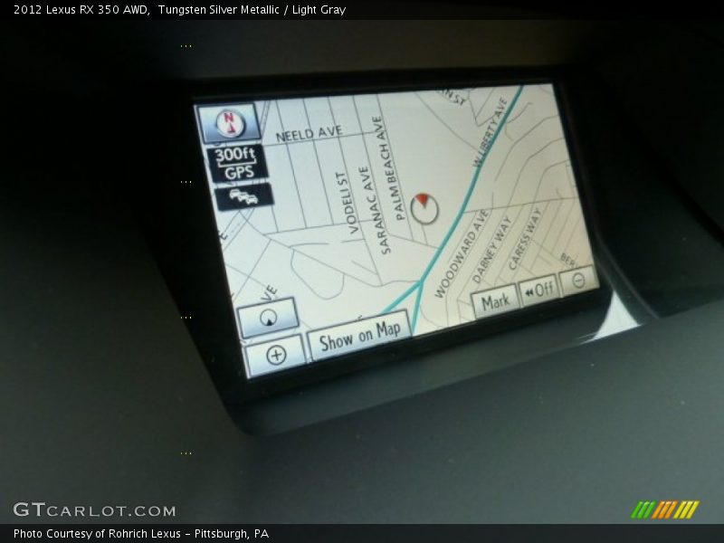 Navigation of 2012 RX 350 AWD