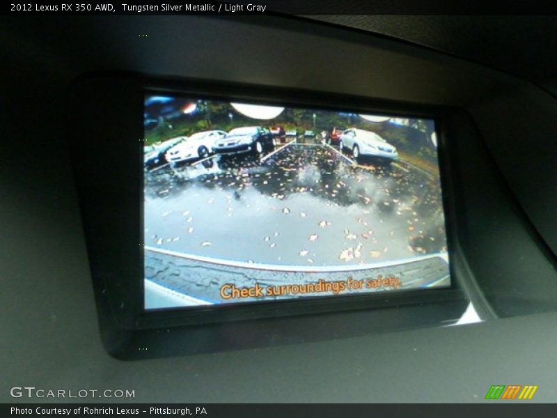 Tungsten Silver Metallic / Light Gray 2012 Lexus RX 350 AWD