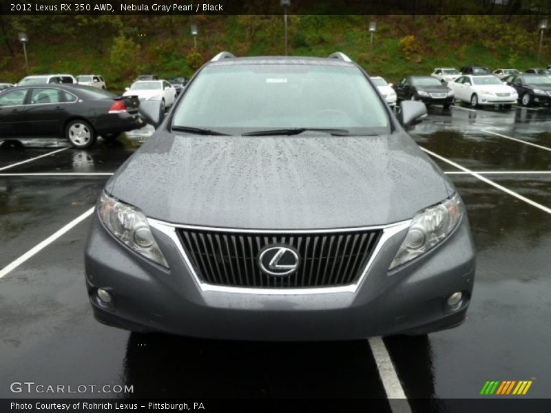Nebula Gray Pearl / Black 2012 Lexus RX 350 AWD