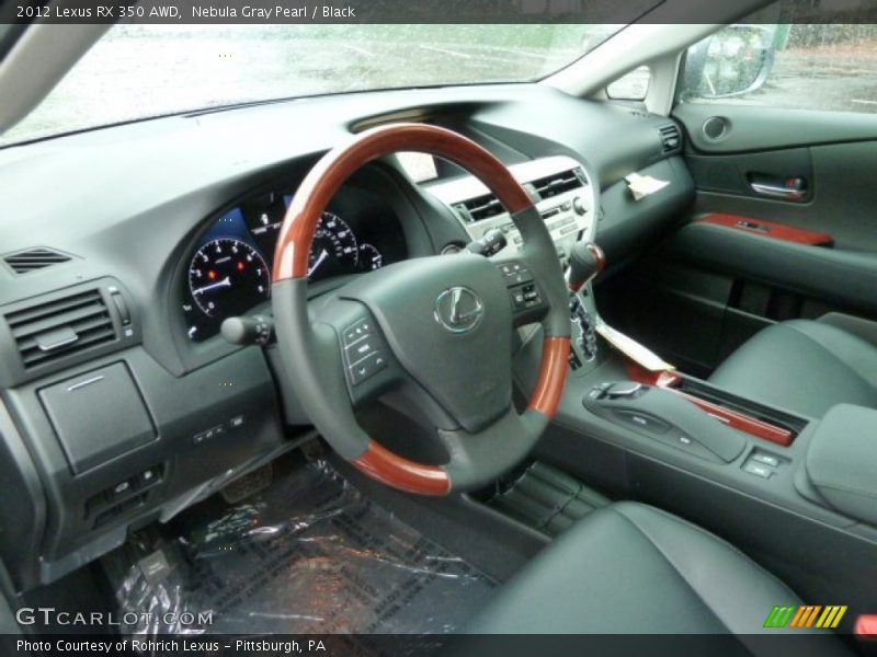 Black Interior - 2012 RX 350 AWD 