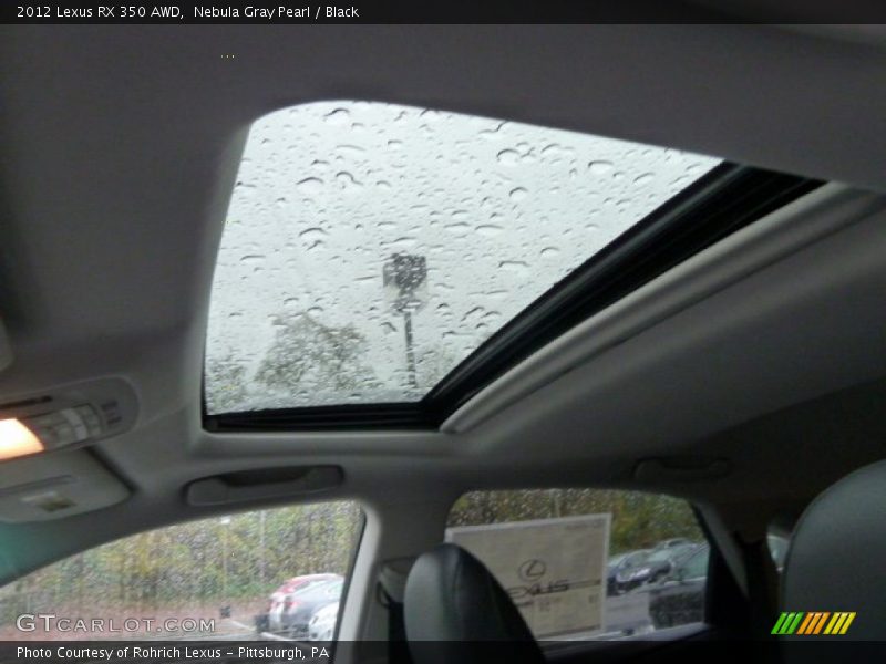 Nebula Gray Pearl / Black 2012 Lexus RX 350 AWD