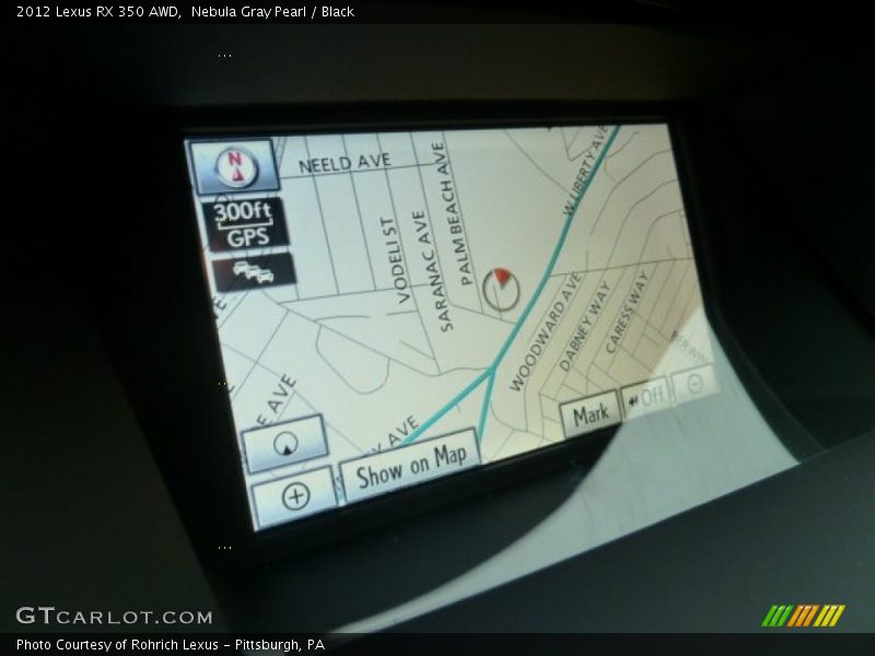 Navigation of 2012 RX 350 AWD