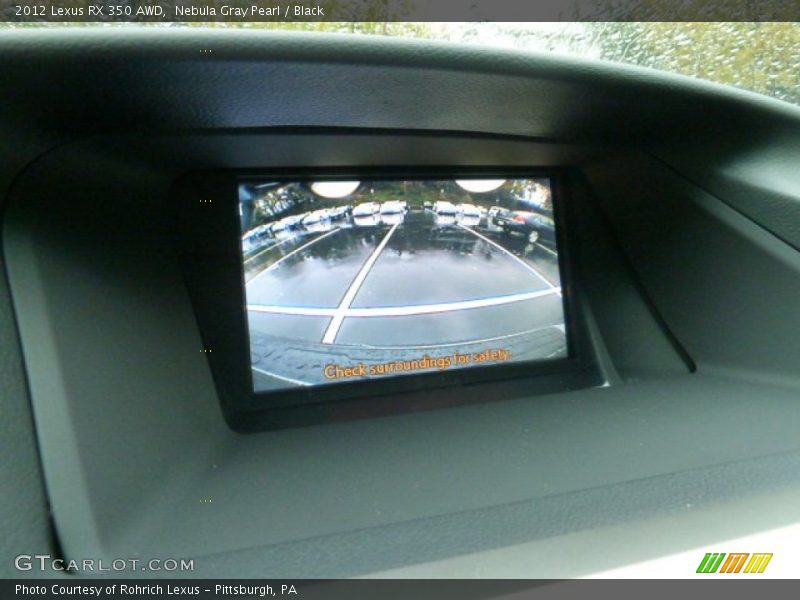 Nebula Gray Pearl / Black 2012 Lexus RX 350 AWD