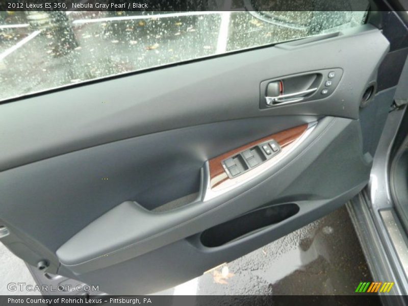 Nebula Gray Pearl / Black 2012 Lexus ES 350