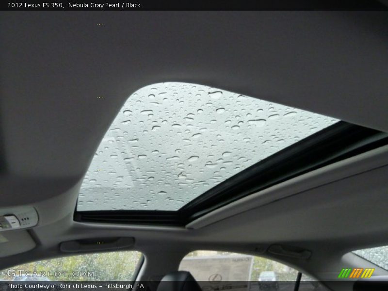 Nebula Gray Pearl / Black 2012 Lexus ES 350