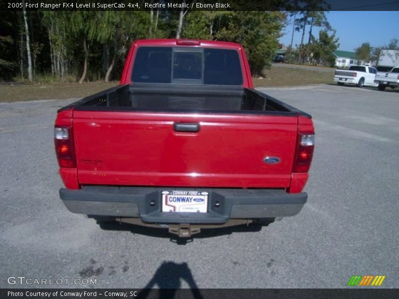 Redfire Metallic / Ebony Black 2005 Ford Ranger FX4 Level II SuperCab 4x4