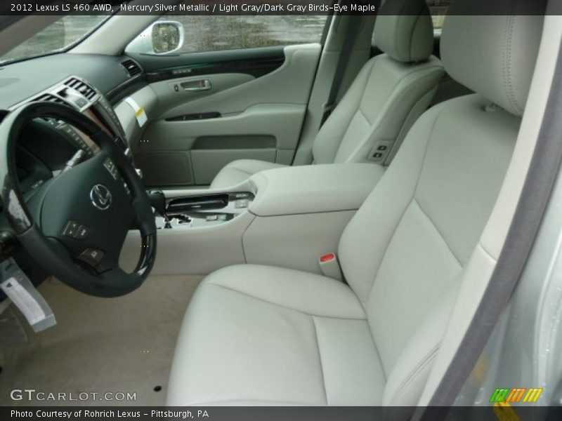  2012 LS 460 AWD Light Gray/Dark Gray Birds-Eye Maple Interior