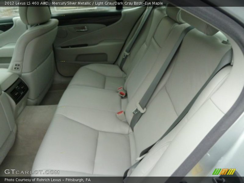  2012 LS 460 AWD Light Gray/Dark Gray Birds-Eye Maple Interior