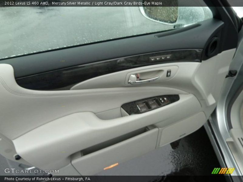 Mercury Silver Metallic / Light Gray/Dark Gray Birds-Eye Maple 2012 Lexus LS 460 AWD