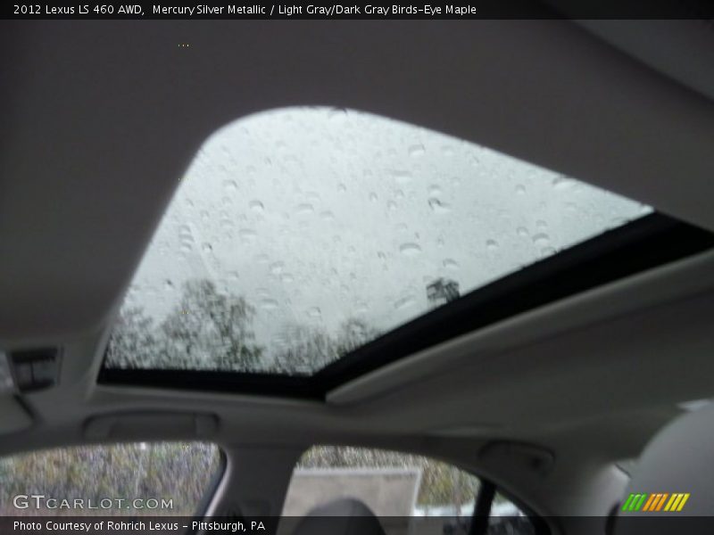 Mercury Silver Metallic / Light Gray/Dark Gray Birds-Eye Maple 2012 Lexus LS 460 AWD