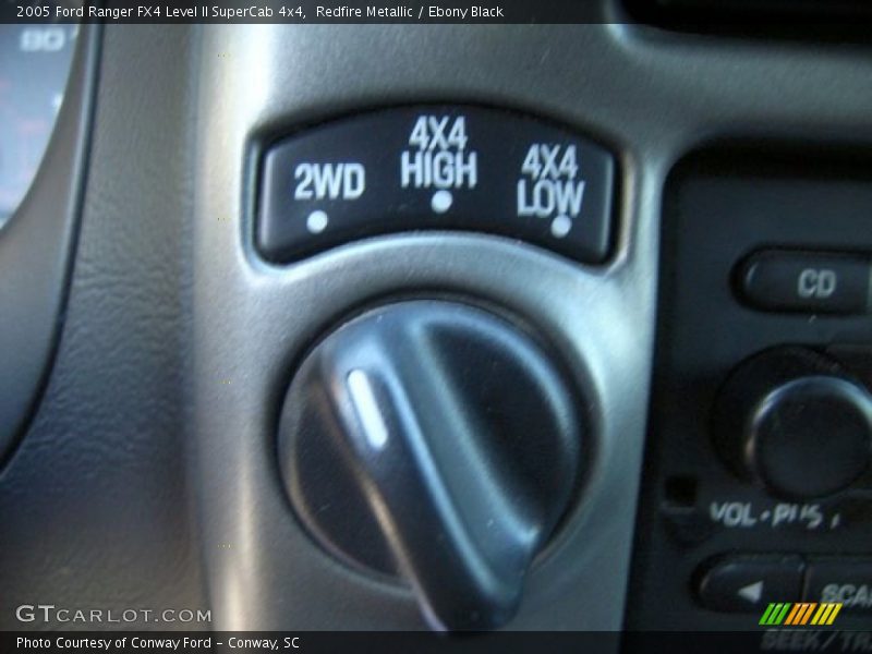 Controls of 2005 Ranger FX4 Level II SuperCab 4x4