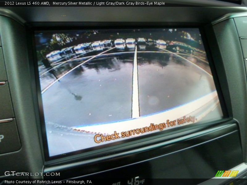 Mercury Silver Metallic / Light Gray/Dark Gray Birds-Eye Maple 2012 Lexus LS 460 AWD