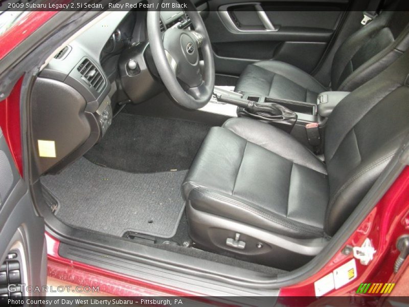 Ruby Red Pearl / Off Black 2009 Subaru Legacy 2.5i Sedan