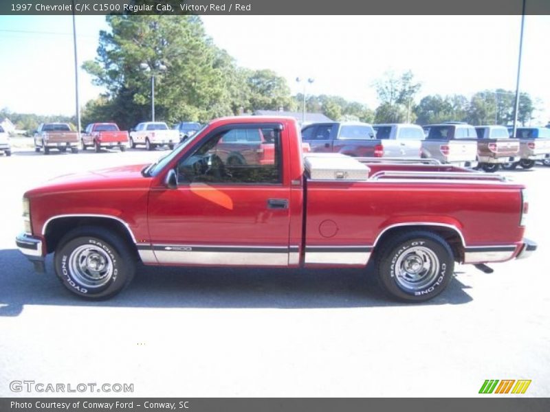 Victory Red / Red 1997 Chevrolet C/K C1500 Regular Cab
