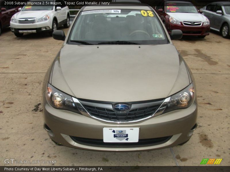 Topaz Gold Metallic / Ivory 2008 Subaru Impreza 2.5i Wagon