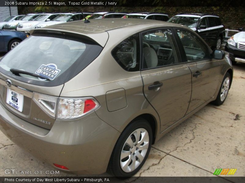 Topaz Gold Metallic / Ivory 2008 Subaru Impreza 2.5i Wagon