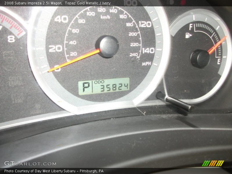 Topaz Gold Metallic / Ivory 2008 Subaru Impreza 2.5i Wagon