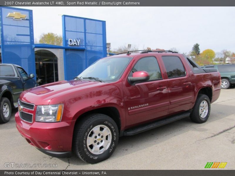 Sport Red Metallic / Ebony/Light Cashmere 2007 Chevrolet Avalanche LT 4WD