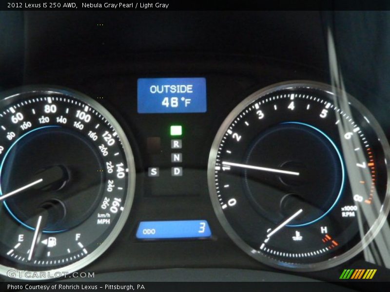  2012 IS 250 AWD 250 AWD Gauges