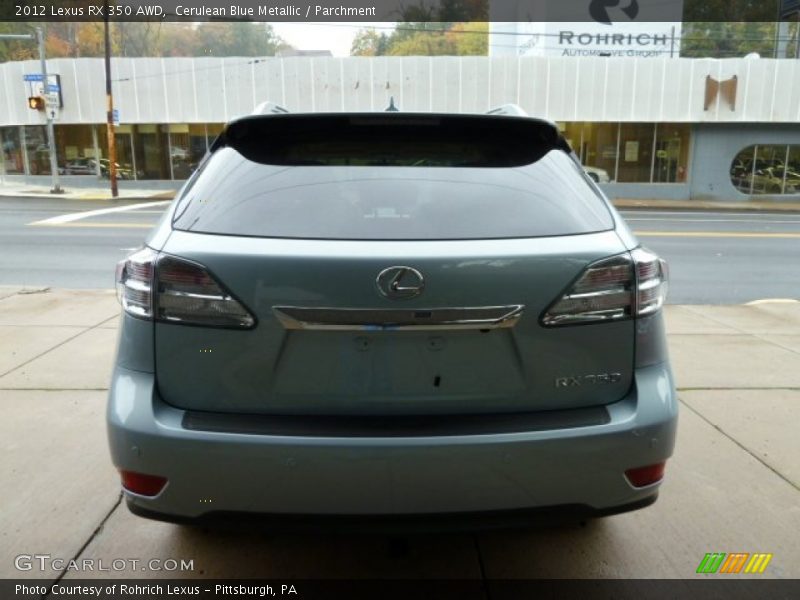 Cerulean Blue Metallic / Parchment 2012 Lexus RX 350 AWD
