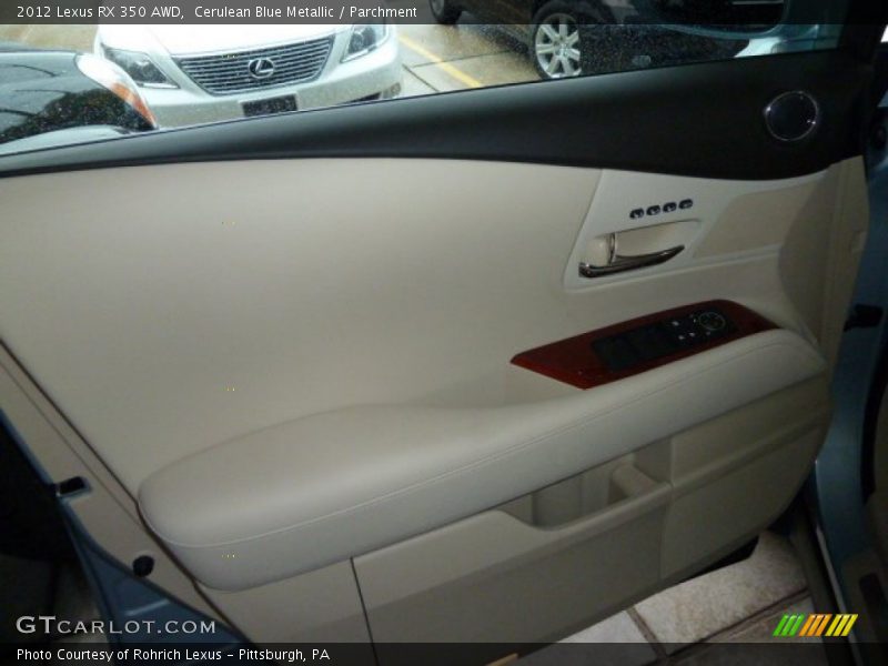 Cerulean Blue Metallic / Parchment 2012 Lexus RX 350 AWD
