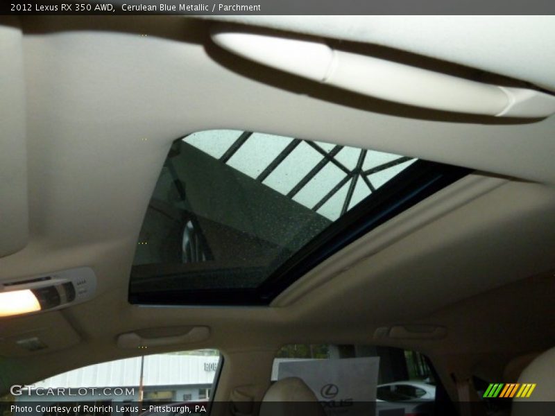 Cerulean Blue Metallic / Parchment 2012 Lexus RX 350 AWD