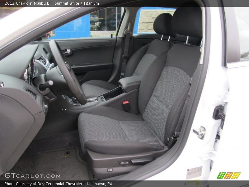 Summit White / Titanium 2012 Chevrolet Malibu LT