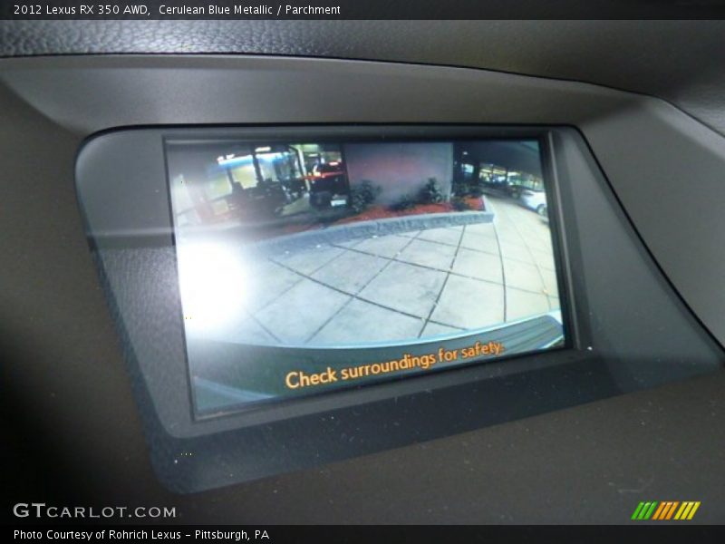 Cerulean Blue Metallic / Parchment 2012 Lexus RX 350 AWD