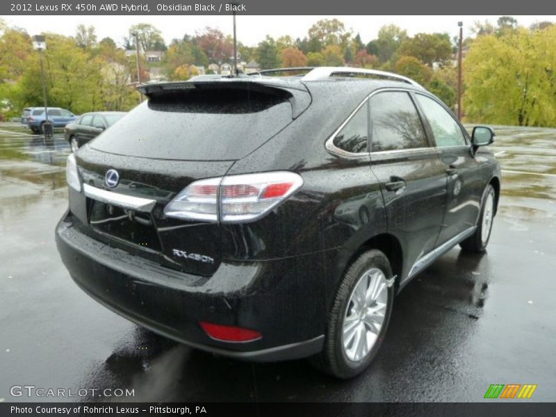 Obsidian Black / Black 2012 Lexus RX 450h AWD Hybrid