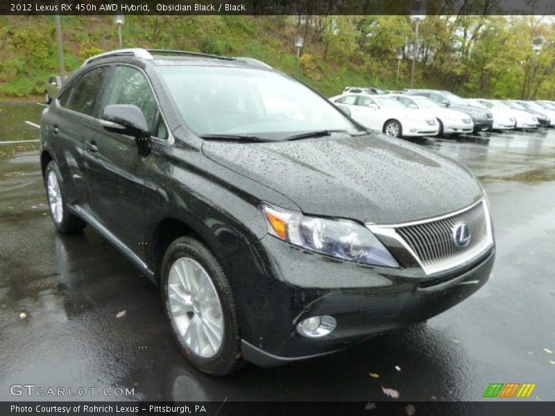 Obsidian Black / Black 2012 Lexus RX 450h AWD Hybrid