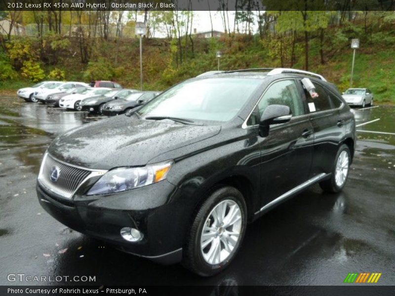 Obsidian Black / Black 2012 Lexus RX 450h AWD Hybrid