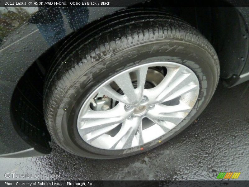 Obsidian Black / Black 2012 Lexus RX 450h AWD Hybrid