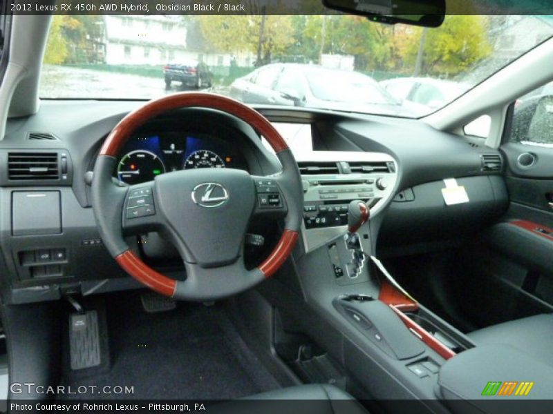 Dashboard of 2012 RX 450h AWD Hybrid
