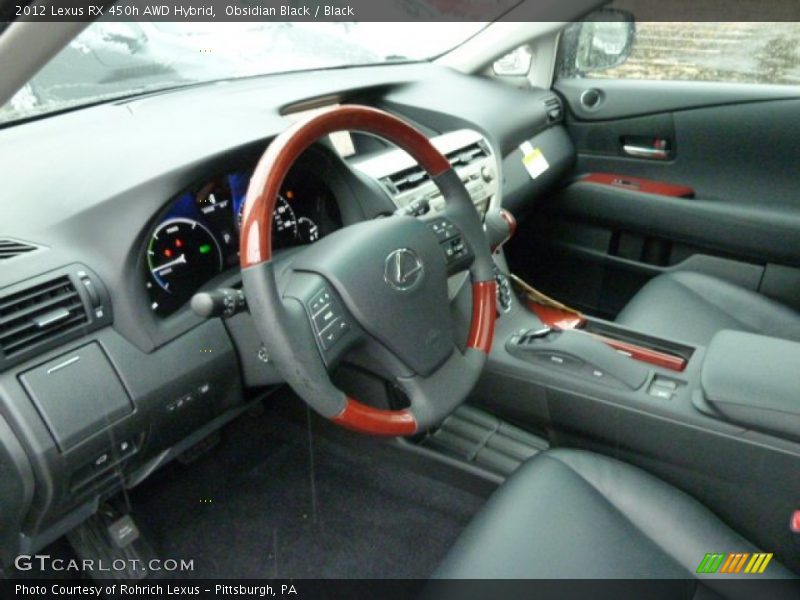  2012 RX 450h AWD Hybrid Black Interior