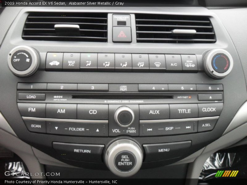 Controls of 2009 Accord EX V6 Sedan