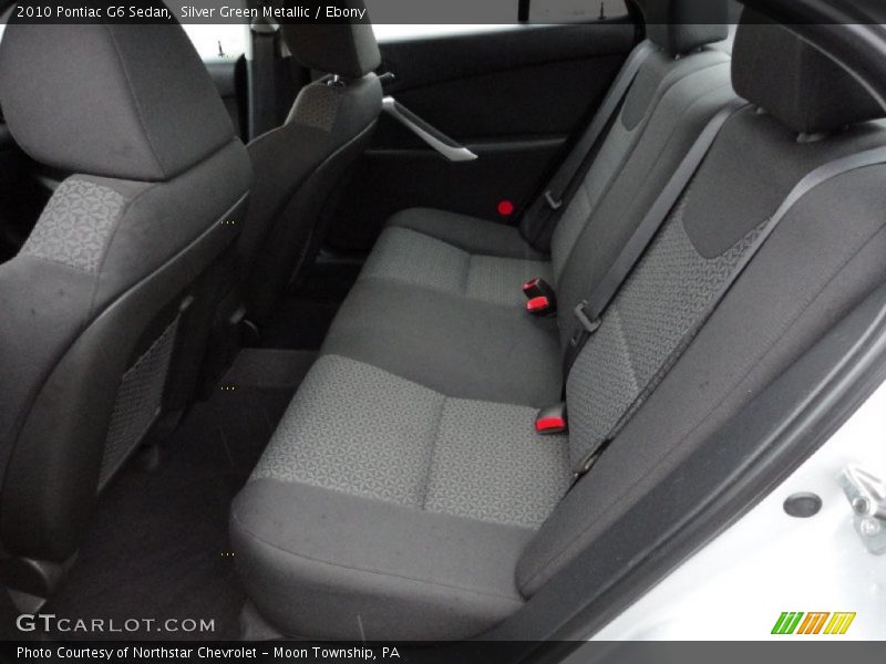 Silver Green Metallic / Ebony 2010 Pontiac G6 Sedan