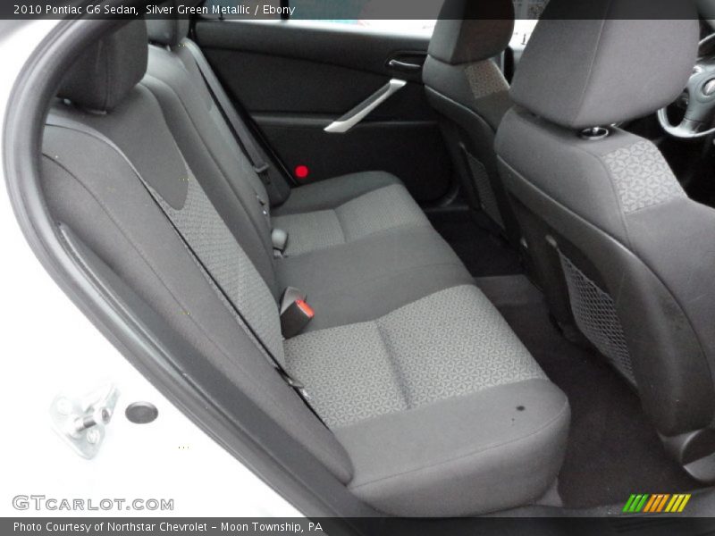 Silver Green Metallic / Ebony 2010 Pontiac G6 Sedan