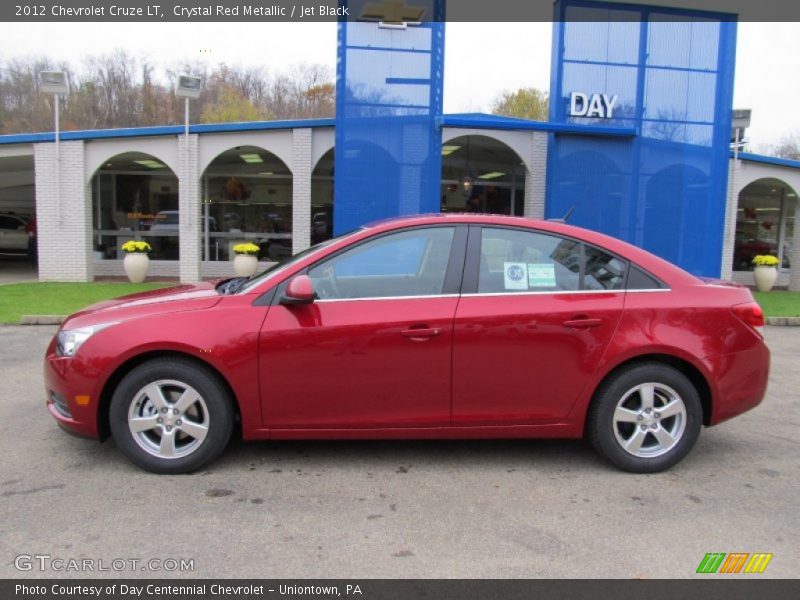 Crystal Red Metallic / Jet Black 2012 Chevrolet Cruze LT
