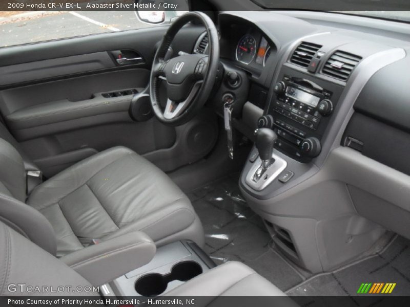 Alabaster Silver Metallic / Gray 2009 Honda CR-V EX-L