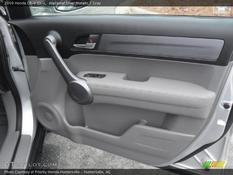 Alabaster Silver Metallic / Gray 2009 Honda CR-V EX-L