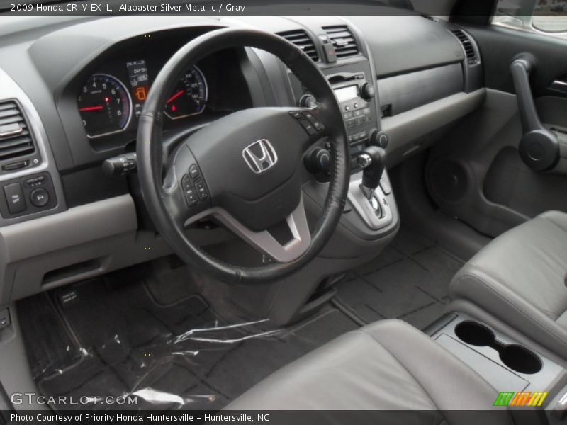 Alabaster Silver Metallic / Gray 2009 Honda CR-V EX-L