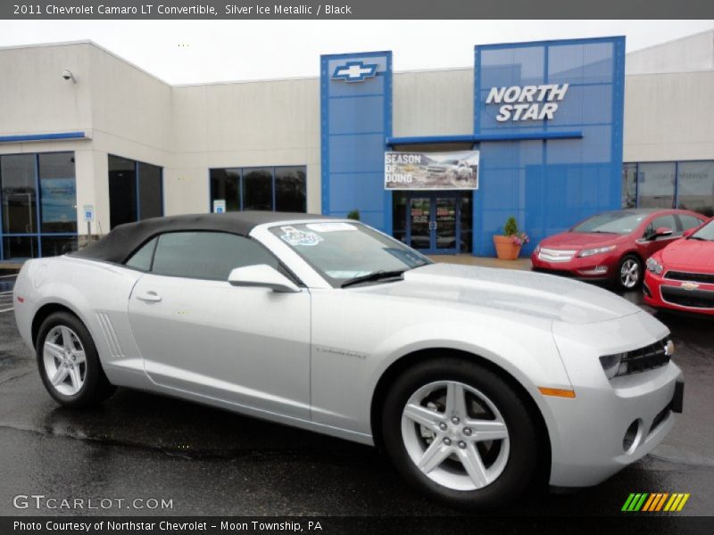 Silver Ice Metallic / Black 2011 Chevrolet Camaro LT Convertible