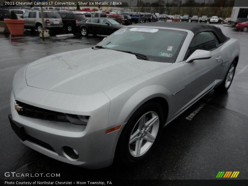 Silver Ice Metallic / Black 2011 Chevrolet Camaro LT Convertible