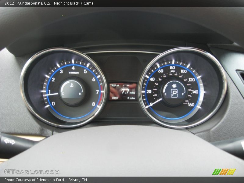 Midnight Black / Camel 2012 Hyundai Sonata GLS